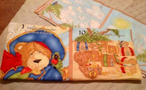 After turning your pages right side out, hand sew your openings.